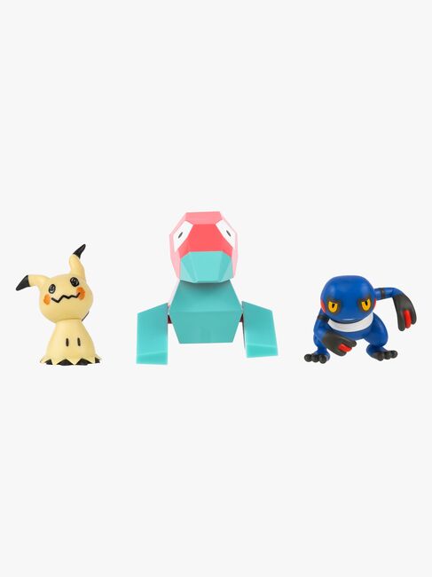 Pokémon Battle Figuurisetti Mimikyu, Porygon & Croagun 3-pack