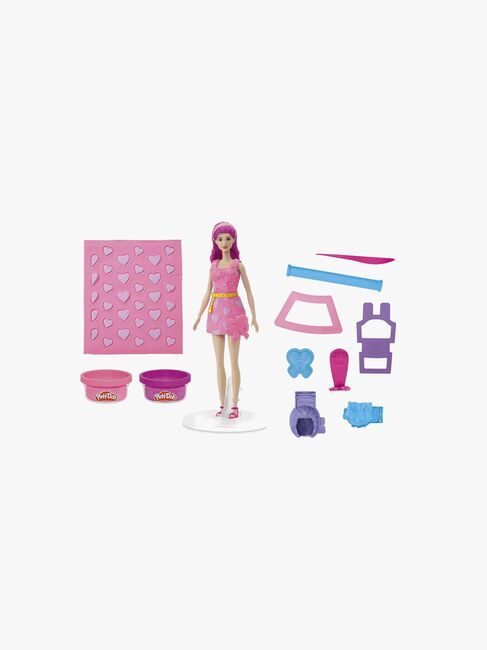 Play-Doh Barbie Muovailuvaha + Nukke Sydän & Hiukset