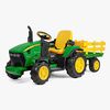 Peg Perego John Deere Sähkötraktori + Perävaunu