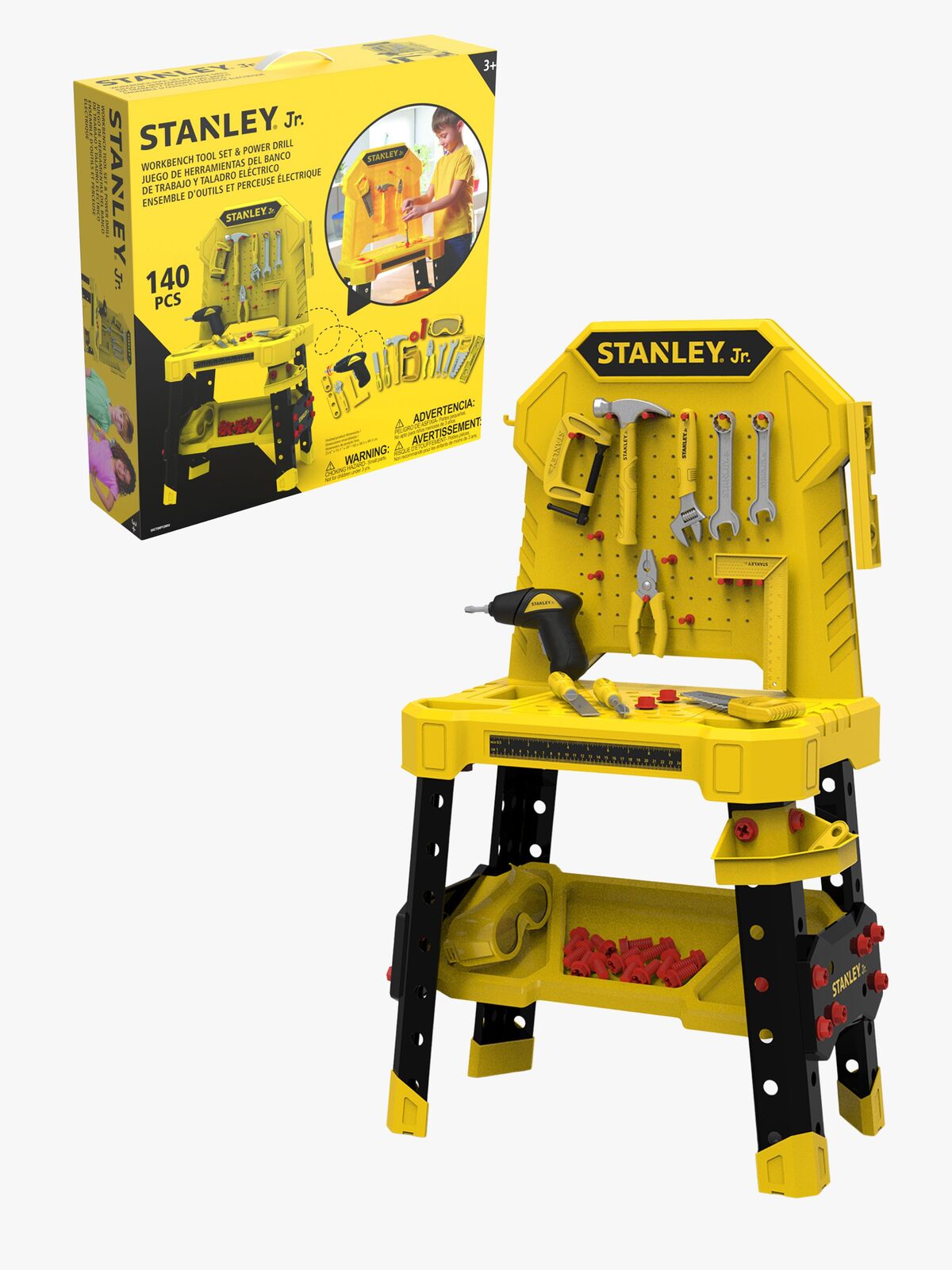 Stanley Jr. Työpenkki + Porakone & Työkalusetti