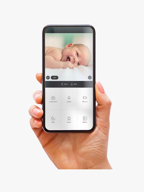 Alecto SMARTBABY10BE Itkuhälytin, White/Anthracite