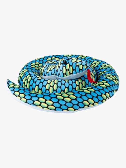 Teddykompaniet Pehmolelu Käärme 200 cm, Sininen