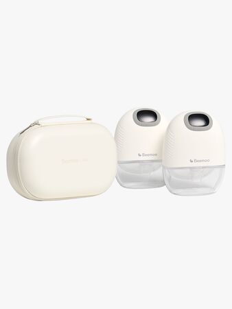 Beemoo CARE Wearable Slim Sähkökäyttöinen Rintapumppu Double + Kuljetuslaukku, White