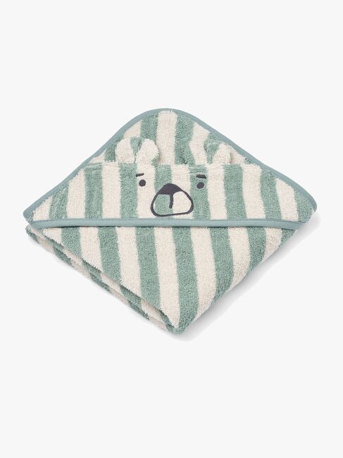 LIEWOOD Albert Pyyhe + Huppu, Peppermint/Creme de la creme