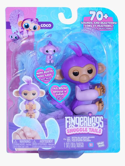 Fingerlings Pehmolelu Snuggle Tails Apina