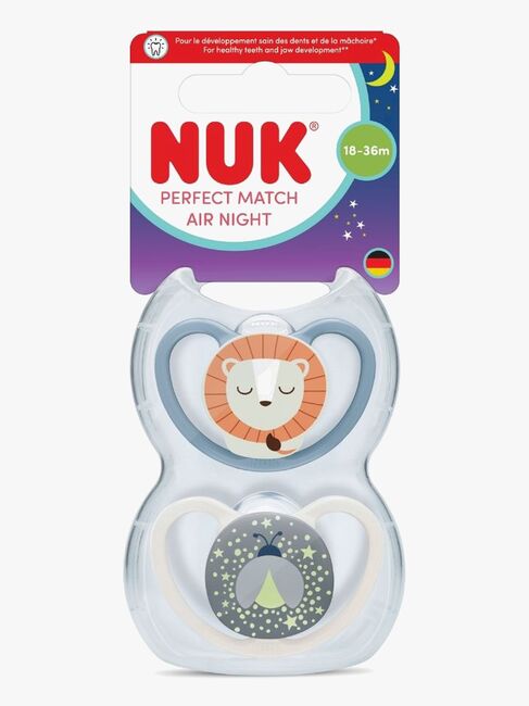 NUK Perfect Match Air Night Tutti 2-pack Koko 3, Lion