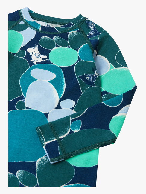 Reima Moomin Trivsam Aluskerrasto Merinovillasekoite, Dark Teal