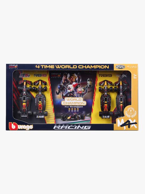Bburago F1 Red Bull Racing Max Verstappen World Champion Autosetti 1:43 4-pack