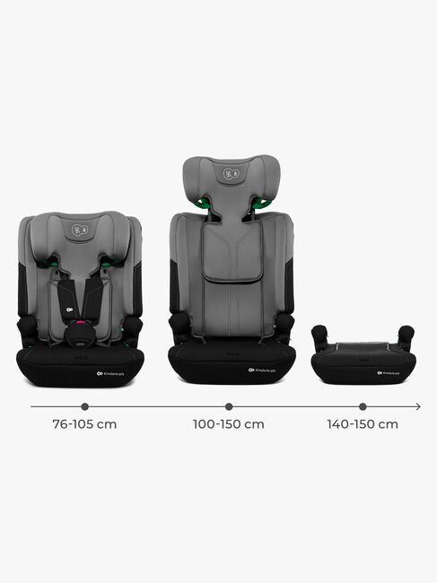 Kinderkraft I-COMFY i-Size Turvaistuin, Dark Grey