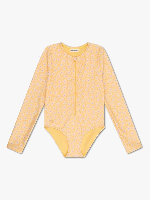 Swim Essentials  Pitkähihainen UV-Puku, Florish Yellow