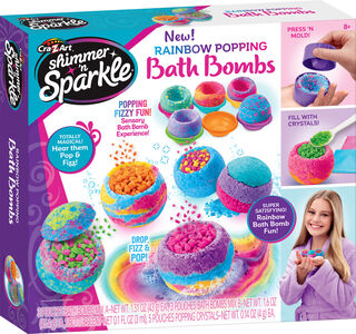 Shimmer n' Sparkle DIY-setti Rainbow Popping Kylpypommit