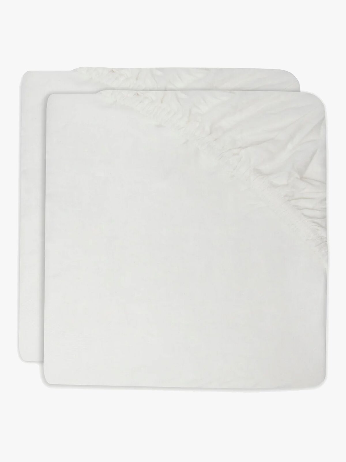 Jollein Muotoonommeltu Aluslakana 2-pack 40x80, Ivory