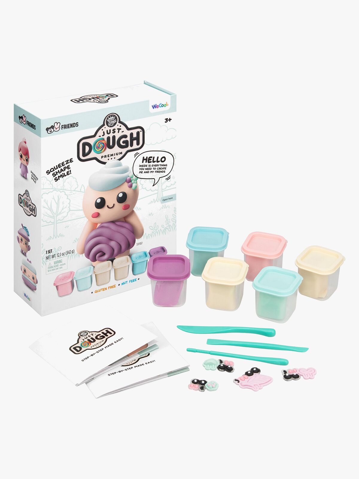 Just Dough Muovailuvaha Hahmo 57 g, 6-pack