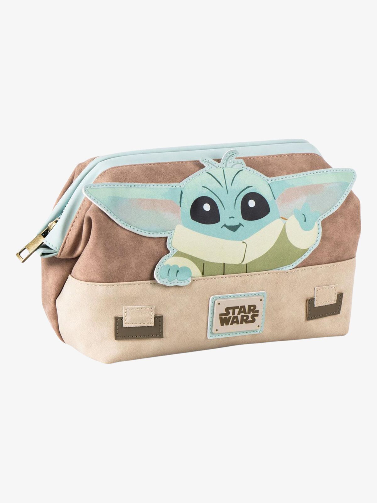 Star Wars The Mandalorian Baby Yoda Toilettilaukku, Beige