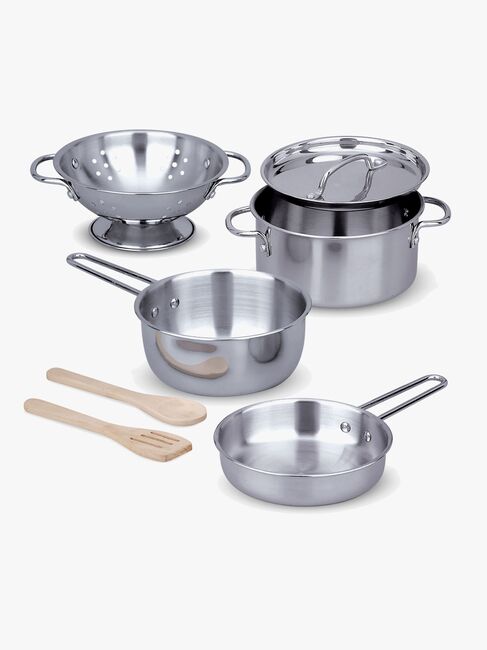 Melissa & Doug Keittiösetti Paistinpannut ja Kattilat 8 Osaa