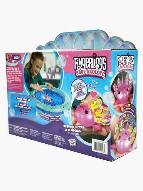 Fingerlings Leikkisetti Axolotl + Uima-allas Magenta Glitter