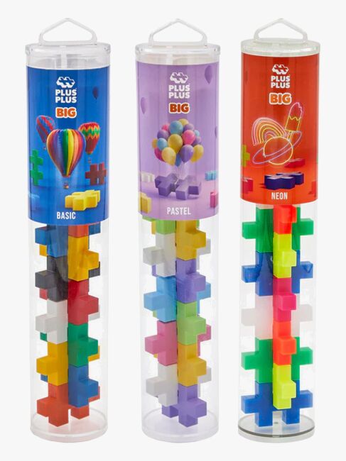 Plus-Plus Rakennussarja + Pohjalevy & Tuubi 3x15 Osaa