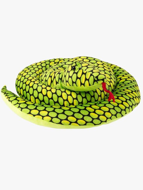 Teddykompaniet Pehmolelu Käärme 200 cm, Vihreä