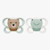 NUK Perfect Match Air Tutti 2-pack Koko 1, Bear/Frog