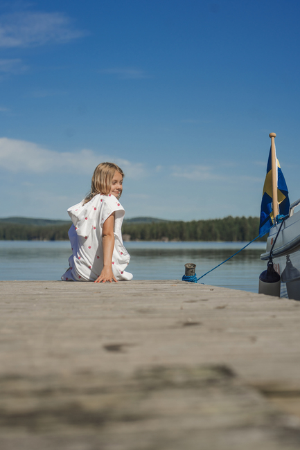 Lindberg Ljusvåg Poncho Pyyhe, White/Pink