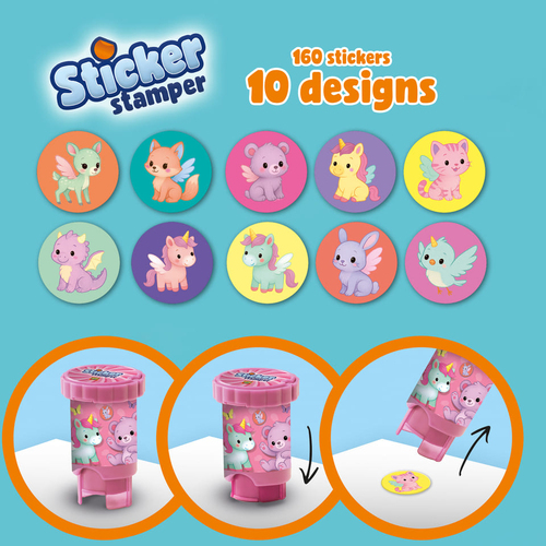 SES Creative Leimasin + Tarrat Fantasiaeläimet