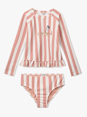 LIEWOOD Dagny Uima-asu, Coral Blush/Creme de la Creme Stripe