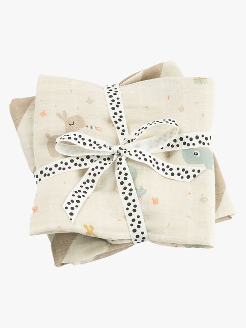 Done By Deer Celebration Musliiniviltti 2-pack, Sand