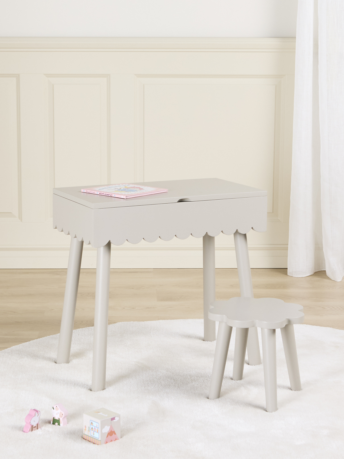 Alice & Fox Dune Meikkipöytä Toddler, Greige