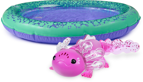 Fingerlings Leikkisetti Axolotl + Uima-allas Magenta Glitter