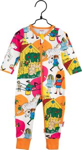 Peppi Pitkätossu Huvikumpu Vauvan Pyjama, Aniliininpunainen