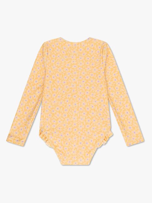 Swim Essentials  Pitkähihainen UV-Puku, Florish Yellow