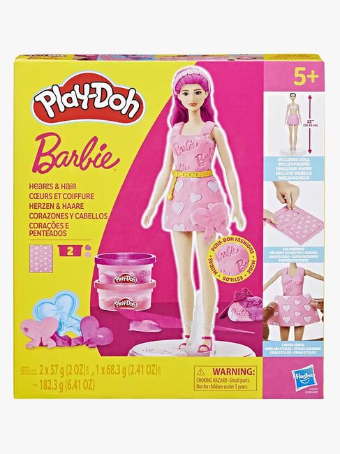 Play-Doh Barbie Muovailuvaha + Nukke Sydän & Hiukset