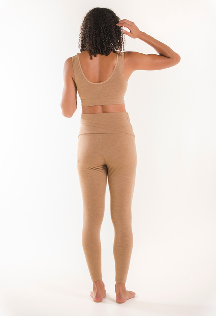 Boob Merinovilla Leggingsit, Brown Melange