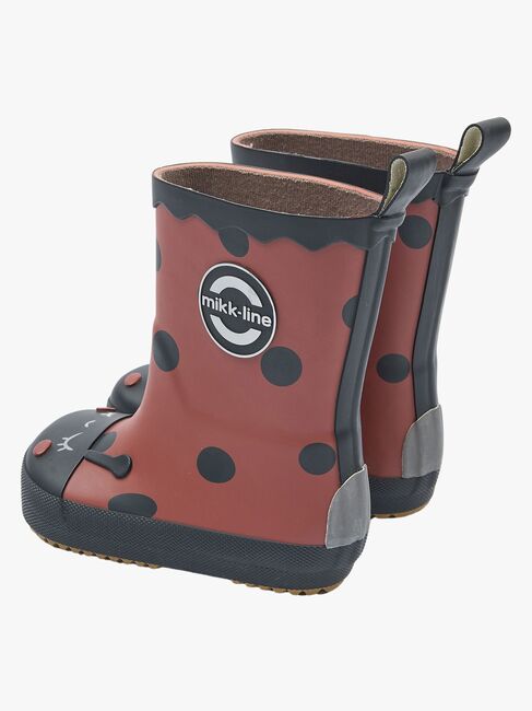 Mikk-Line Barefoot Ladybug Kumisaappaat, Henna