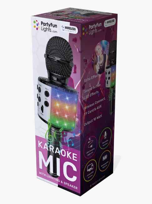 PartyFunLights Karaokemikrofoni Bluetooth, Musta