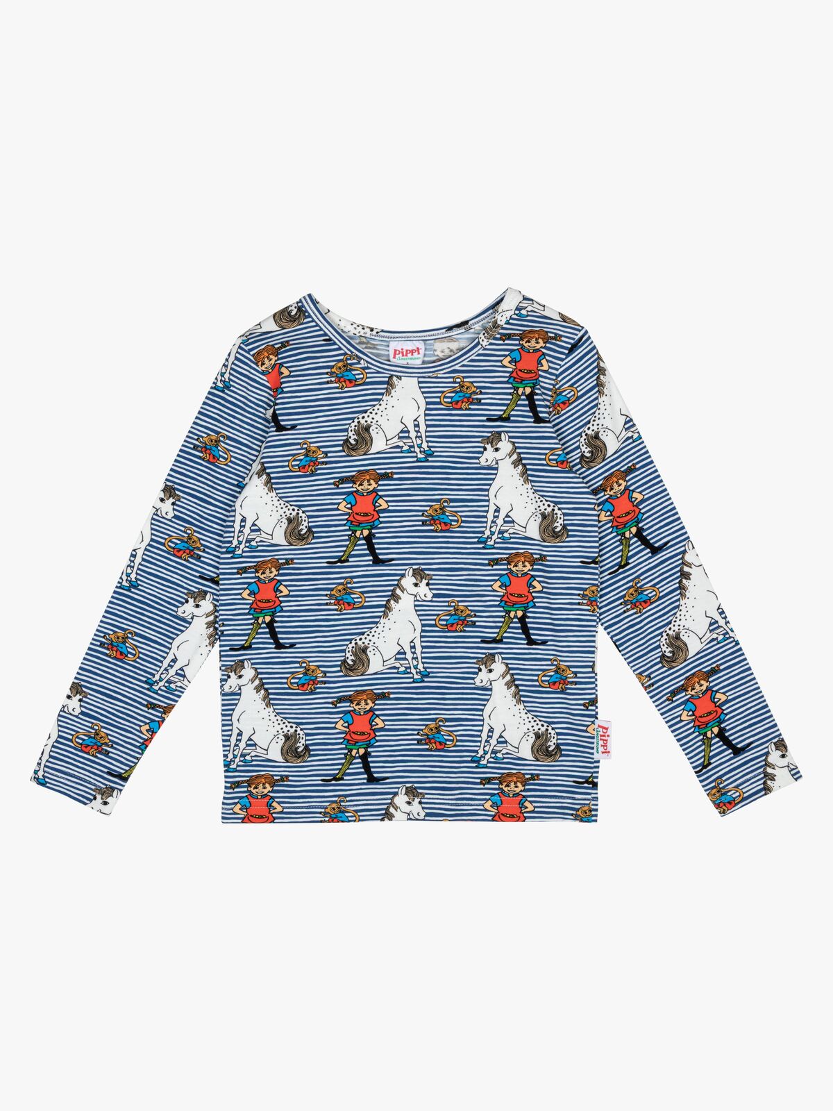 Peppi Pitkätossu  Pitkähihainen Paita, Blue