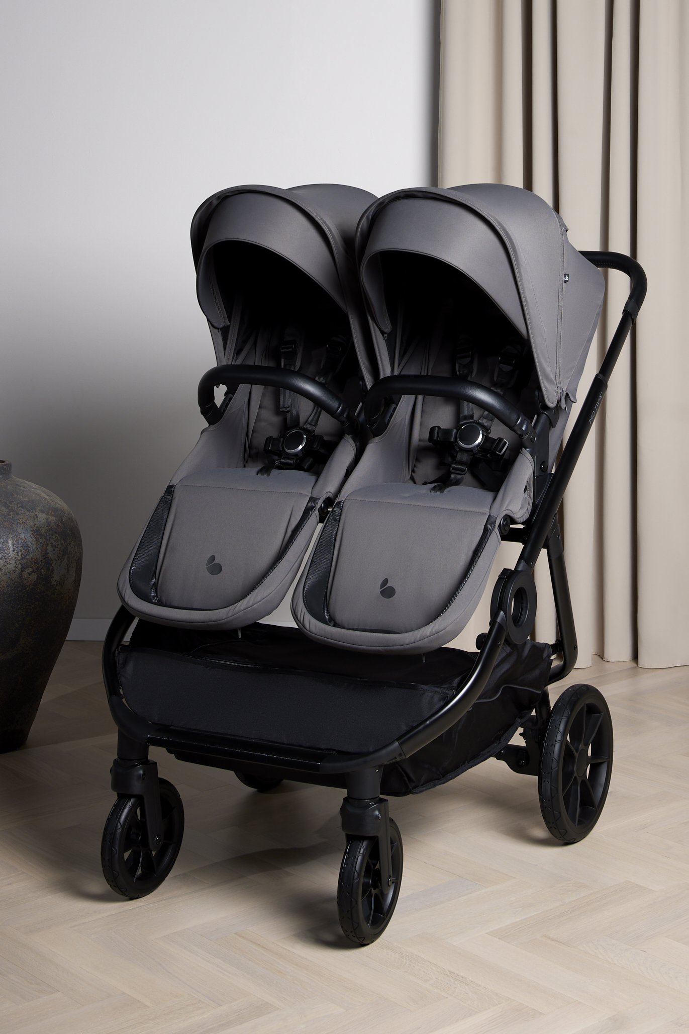 Beemoo Pro Twin 2 Sisarusrattaat, Mocha Grey
