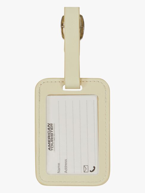 American Tourister Matkalaukun Nimilappu 2-pack, Coconut Sand
