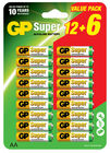 GP Batteries Super Alkaline Paristot 12+6 AA LR6