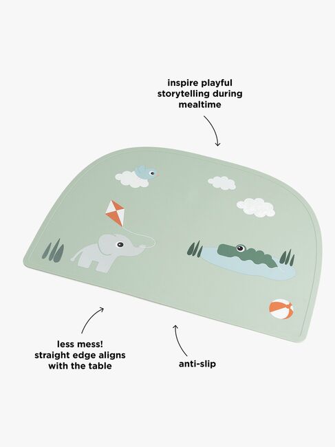 Done By Deer Playgorund Ruokailualusta Silikoni, Green