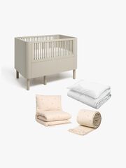 Alice & Fox JUNE Jatkettava Sänky + Sänkypakkaus TWIGGIE 100x130, Dusk Beige_