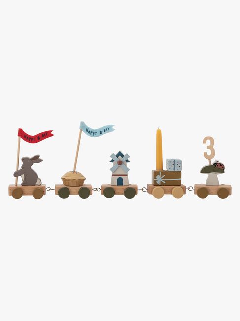 Bloomingville MINI Alfi Syntymäpäiväjuna, Ruskea