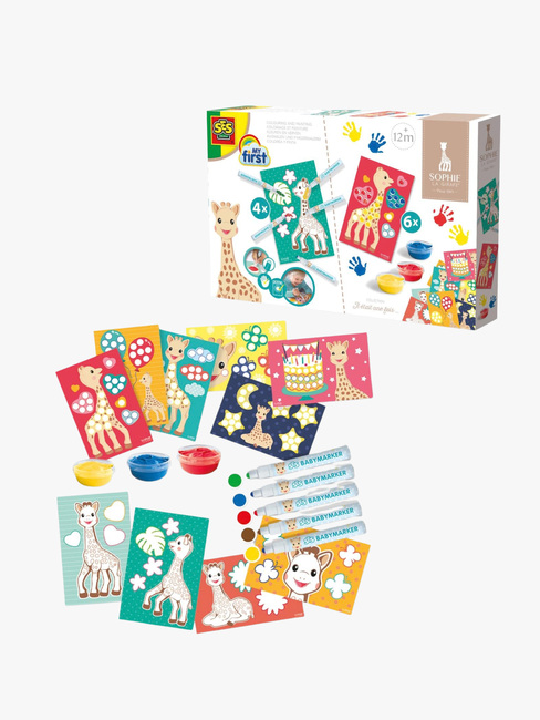 SES Creative Sophie La Girafe Askartelusetti Maalaa Ja Väritä