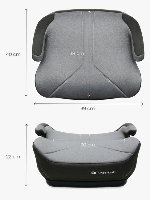 Kinderkraft I-BOOST 2 i-Size Istuinkoroke, Harmaa