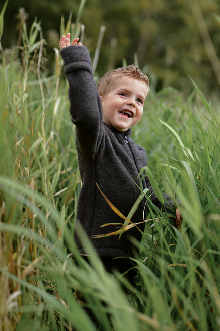 Mikk-Line Fleecetakki Merinovilla, Dark Brown Melange