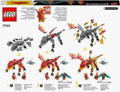 LEGO NINJAGO 71762 Evoluutio: Kain Tulilohikäärme