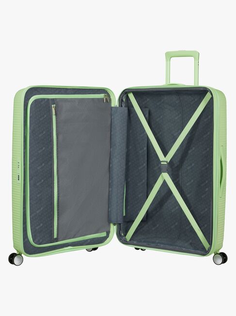 American Tourister Soundbox Spinner Matkalaukku 97-110L, Kiwi Green