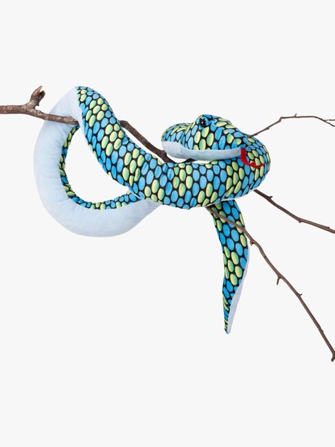 Teddykompaniet Pehmolelu Käärme 200 cm, Sininen