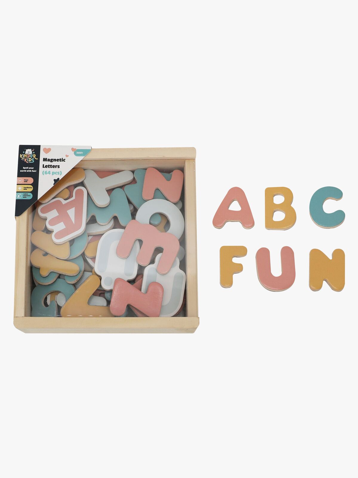 Kinder and Kids Magneettikirjaimet 64 Kpl