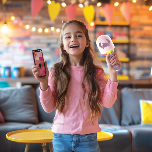 Disney Stitch Karaokemikrofoni Äänillä & Valoilla